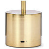 Mushroom Table Lamp Brass USB Rechargeable LED Habitat Retro Bedside Light