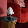Morris Glass Table Lamp Marble Base Habitat G9 Opal Shade Open Box