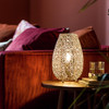 Habitat Global Fretwork Table Lamp - Polished Nickel
