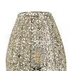 Habitat Global Fretwork Table Lamp - Polished Nickel