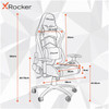 Office Gaming Chair Adjustable Swivel X Rocker Alpha eSports Blue