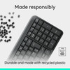 Logitech K250 Bluetooth Wireless Keyboard Black Compact Full Size Spill Resistant