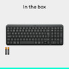 Logitech K250 Bluetooth Wireless Keyboard Black Compact Full Size Spill Resistant