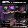 Gaming Desk X Rocker Panther XL Corner Reversible Black Open Box