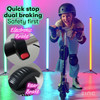 Kids Electric Scooter 150W Bluetooth LED Zinc Formula E No Charger Used