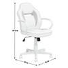 Gaming Chair Black Habitat Faux Leather Mid Back Swivel Office Chair Adjustable