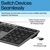 HP 720 Wireless Keyboard Mouse Combo Rechargeable Bluetooth Multi Device Black
