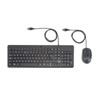 HP 150 Wired Keyboard Mouse Combo USB QWERTY Optical PC Laptop Black