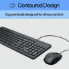 HP 150 Wired Keyboard Mouse Combo USB QWERTY Optical PC Laptop Black