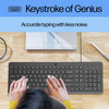 HP 150 Wired Keyboard Mouse Combo USB QWERTY Optical PC Laptop Black