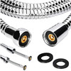 Shower Hose 1.5m Universal Stainless Steel Chrome Anti Kink Habitat Bathroom