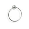 Towel Ring Wall Mounted Chrome Metal Bathroom Hand Towel Holder Habitat Modern
