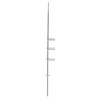 Shower Caddy Corner Pole Bathroom Organiser 4 Tier Adjustable 2.4-2.66m Habitat