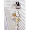 Shower Caddy Corner Pole Bathroom Organiser 4 Tier Adjustable 2.4-2.66m Habitat