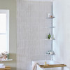Shower Caddy Corner Pole Bathroom Organiser 4 Tier Adjustable Chrome Habitat 2.5m