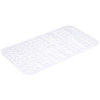Bath Mat Non Slip Clear PVC Suction Cups Anti Slip Bathroom 70x38cm Habitat