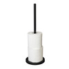 Toilet Roll Holder Freestanding Black 4 Roll Storage Stand Bathroom Metal
