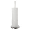 Toilet Roll Holder Freestanding Stainless Steel 4 Roll Bathroom Storage Habitat