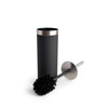 Toilet Brush Holder Black Silver Bathroom Metal Soft Touch Habitat Slim Modern