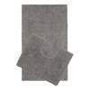 Bath Mat Set 2 Piece Non Slip Bathroom Pedestal Toilet Mat Flint Grey Habitat