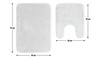 Bath Mat Set 2 Piece Non Slip Bathroom Pedestal Toilet Powder Blue Habitat