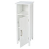 Bathroom Storage Cabinet Freestanding White Cupboard Shelf Habitat 80x30cm MDF