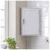 Bathroom Corner Cabinet Wall Mounted White Storage Cupboard 55x35cm MDF