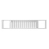 Bath Bridge Bamboo Wooden Caddy Tray White Bathroom Shelf Habitat Bath Storage