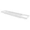 Bath Bridge Bamboo Wooden Caddy Tray White Bathroom Shelf Habitat Bath Storage