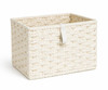 Storage Baskets Set of 3 Woven White Bathroom Bedroom Organiser Boxes
