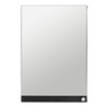 Bathroom Cabinet Mirrored Wall Mounted Black Storage Shelf Prime 50x34cm