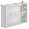 Bathroom Wall Cabinet White Storage Cupboard Shelf Habitat 55x36cm MDF No Doors