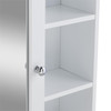Bathroom Cabinet Mirrored Wall Mounted Storage Open Shelf Habitat 52x45cm MDF