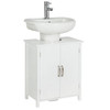 Under Sink Cabinet Bathroom Storage White 2 Door Cupboard Habitat 60x51.5cm MDF