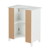 Under Sink Cabinet Bathroom Storage White 2 Door Cupboard Habitat 60x51.5cm MDF