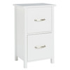 Bathroom Drawer Unit 2 Drawer White Storage Cabinet Habitat 56x34x28cm MDF