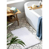 Bath Mat Non Slip Super Soft Quick Dry Absorbent Microfibre Bathroom White