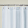 Shower Curtain White Waffle 180x180cm Waterproof Liner Washable Polyester