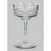 Champagne Coupe Glasses Set of 4 260ml Cocktail Prosecco Art Deco Habitat Glass