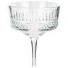 Champagne Coupe Glasses Set of 4 260ml Cocktail Prosecco Art Deco Habitat Glass