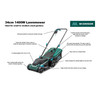 Electric Lawnmower 1400W 34cm Corded Rotary Mower 35L Grass Box McGregor