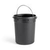 Bathroom Bin 3L Pedal Soft Close Matt Grey Metal Step Waste Bin Removable Liner