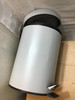 Bathroom Bin 3L Pedal Soft Close Matt Grey Metal Step Waste Bin Removable Liner