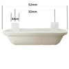 Toilet Seat Buffers Bumpers Replacement Shock Proof White Plastic 6 Pack