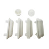Toilet Seat Buffers Bumpers Replacement Shock Proof White Plastic 6 Pack