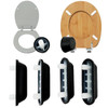 Toilet Seat Buffers Bumpers Replacement Shock Proof Black Plastic 6 Pack