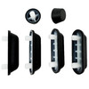 Toilet Seat Buffers Bumpers Replacement Shock Proof Black Plastic 6 Pack