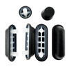 Toilet Seat Buffers Bumpers Replacement Shock Proof Black Plastic 6 Pack