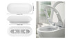 Toilet Seat Buffers Bumpers Replacement White Plastic 6 Pack Noise Reducing WC