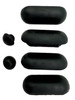 Toilet Seat Buffers Bumpers Replacement Black Plastic 6 Pack Noise Reducing WC